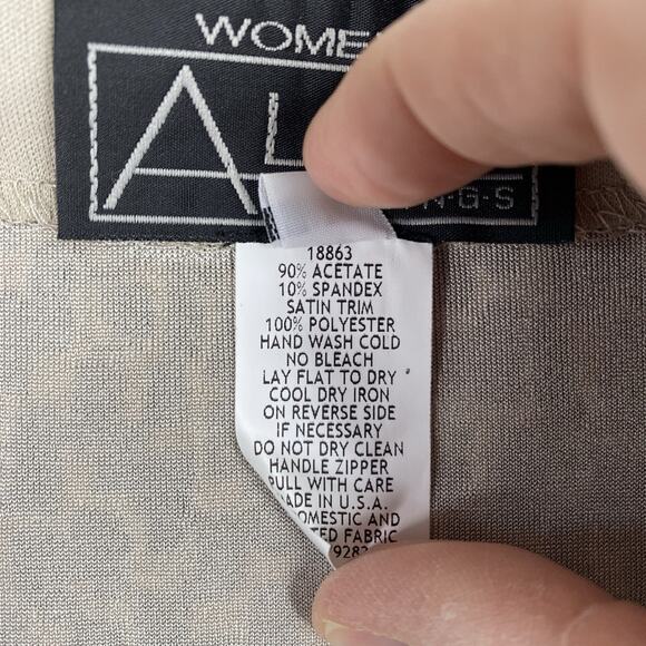 Alex Evenings Womens Top 1X Full Zip Black Cream Studded Short Sleeve Party NWT - Picture 6 of 8